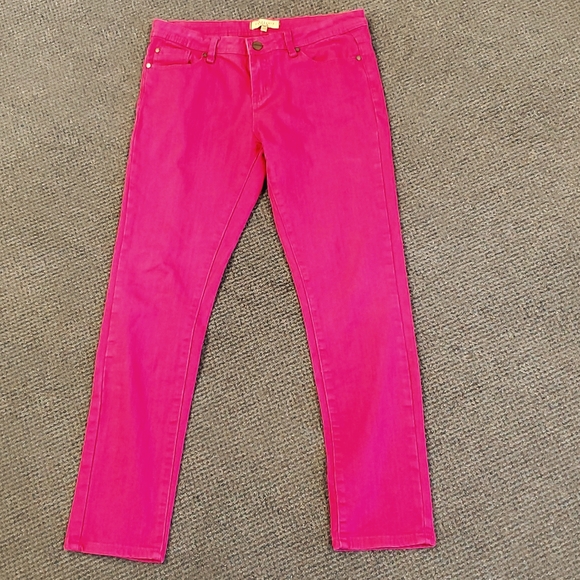 Sanctuary Hot Pink Cropped Skinny Jeans 29 - Picture 1 of 12